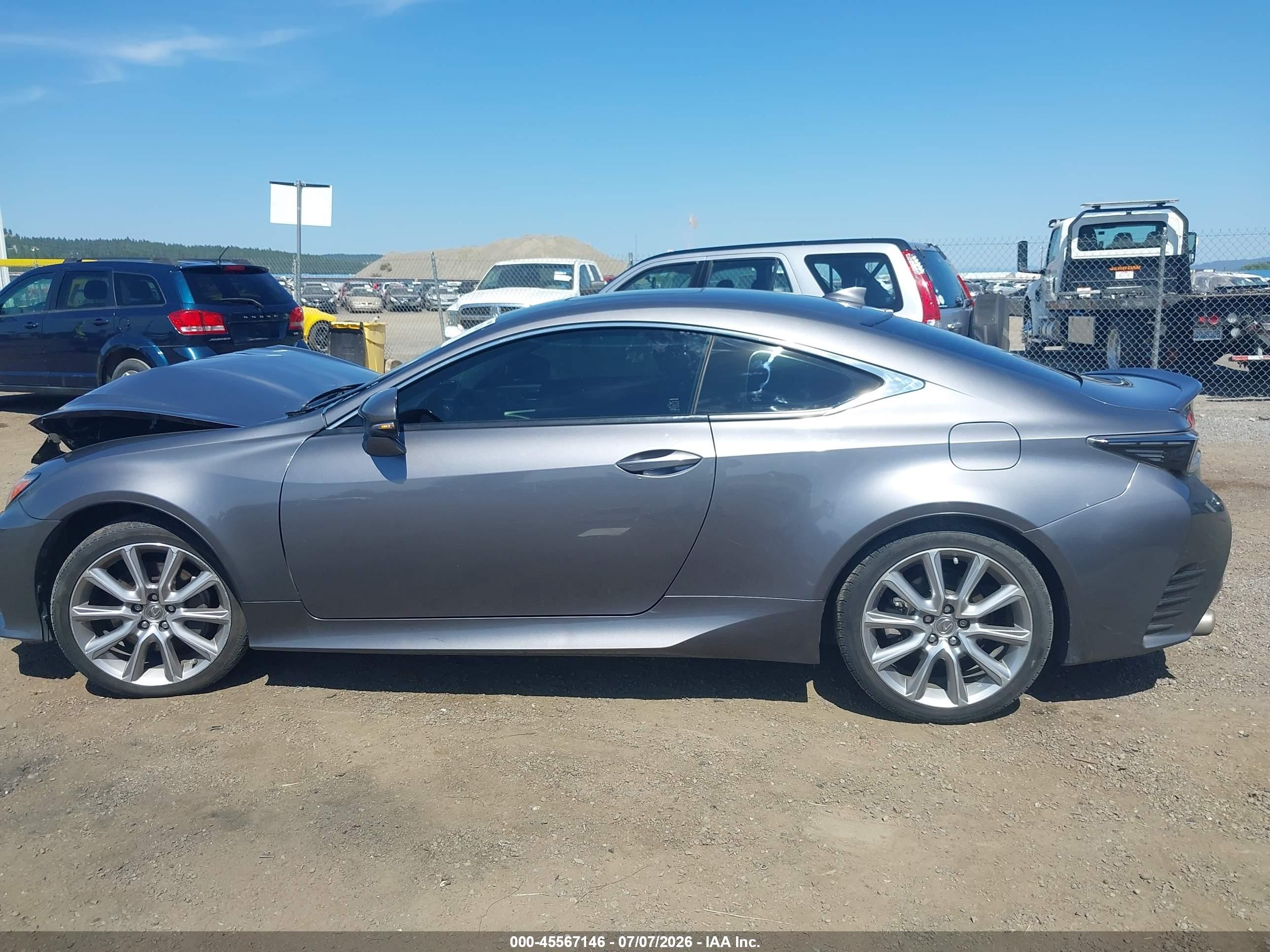 2015 Lexus Rc 350   Gray vin: JTHSE5BC9F5005478