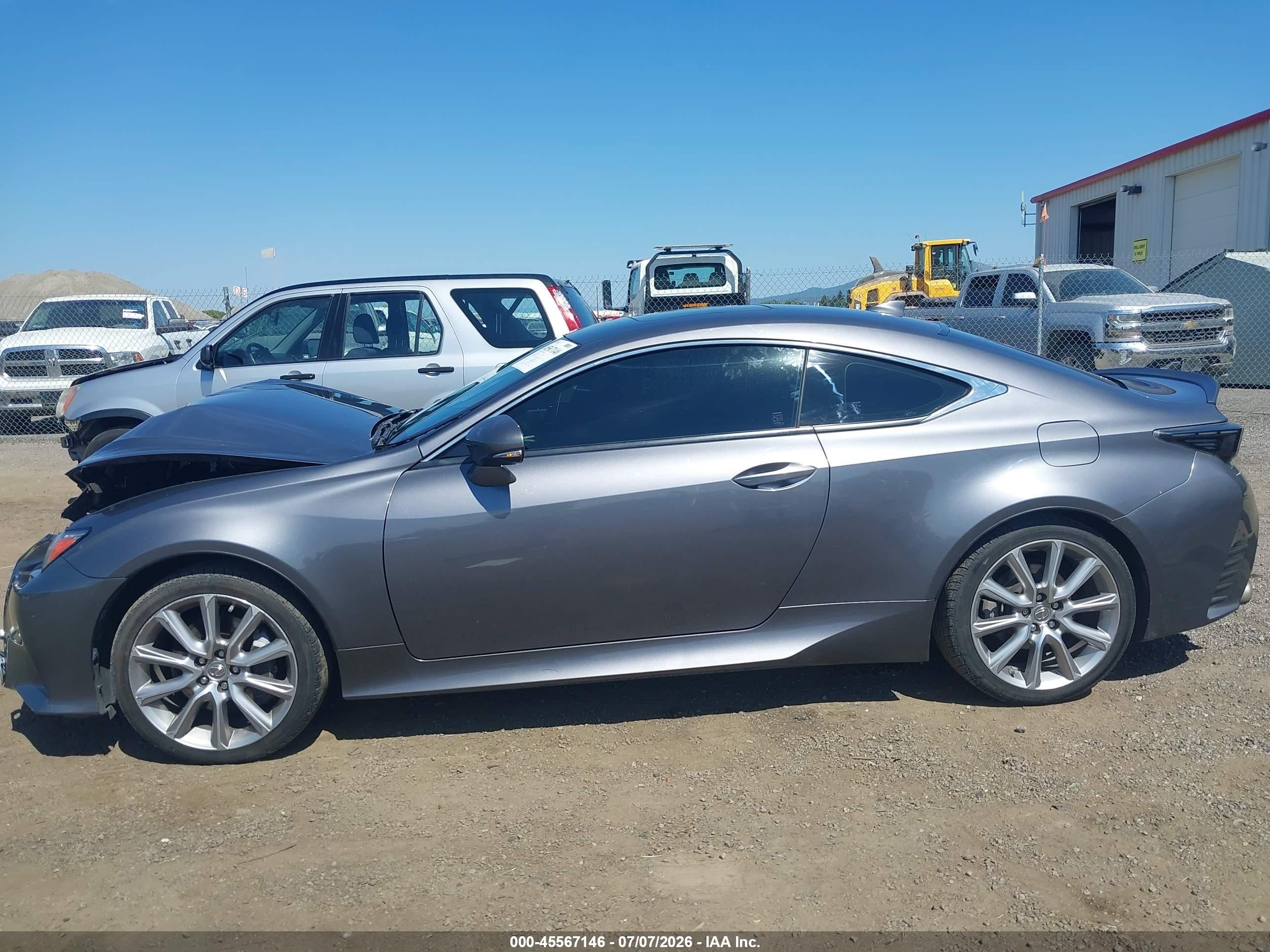 2015 Lexus Rc 350   Gray vin: JTHSE5BC9F5005478