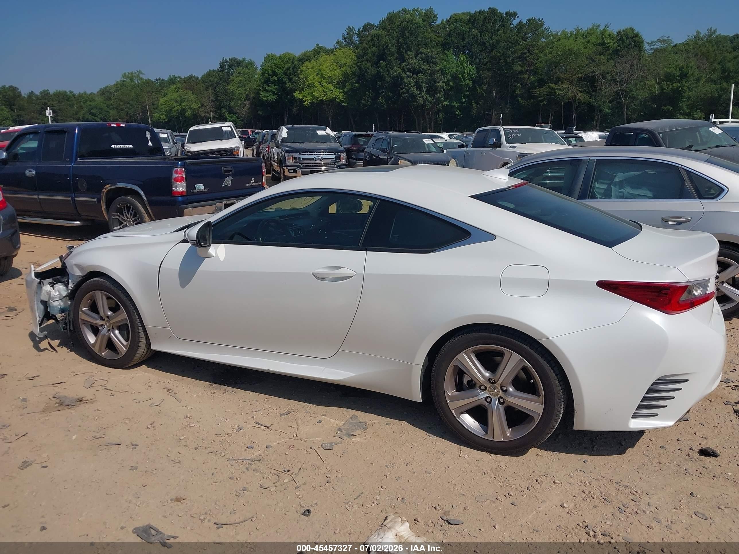 2015 Lexus Rc 350   White vin: JTHSE5BCXF5002640