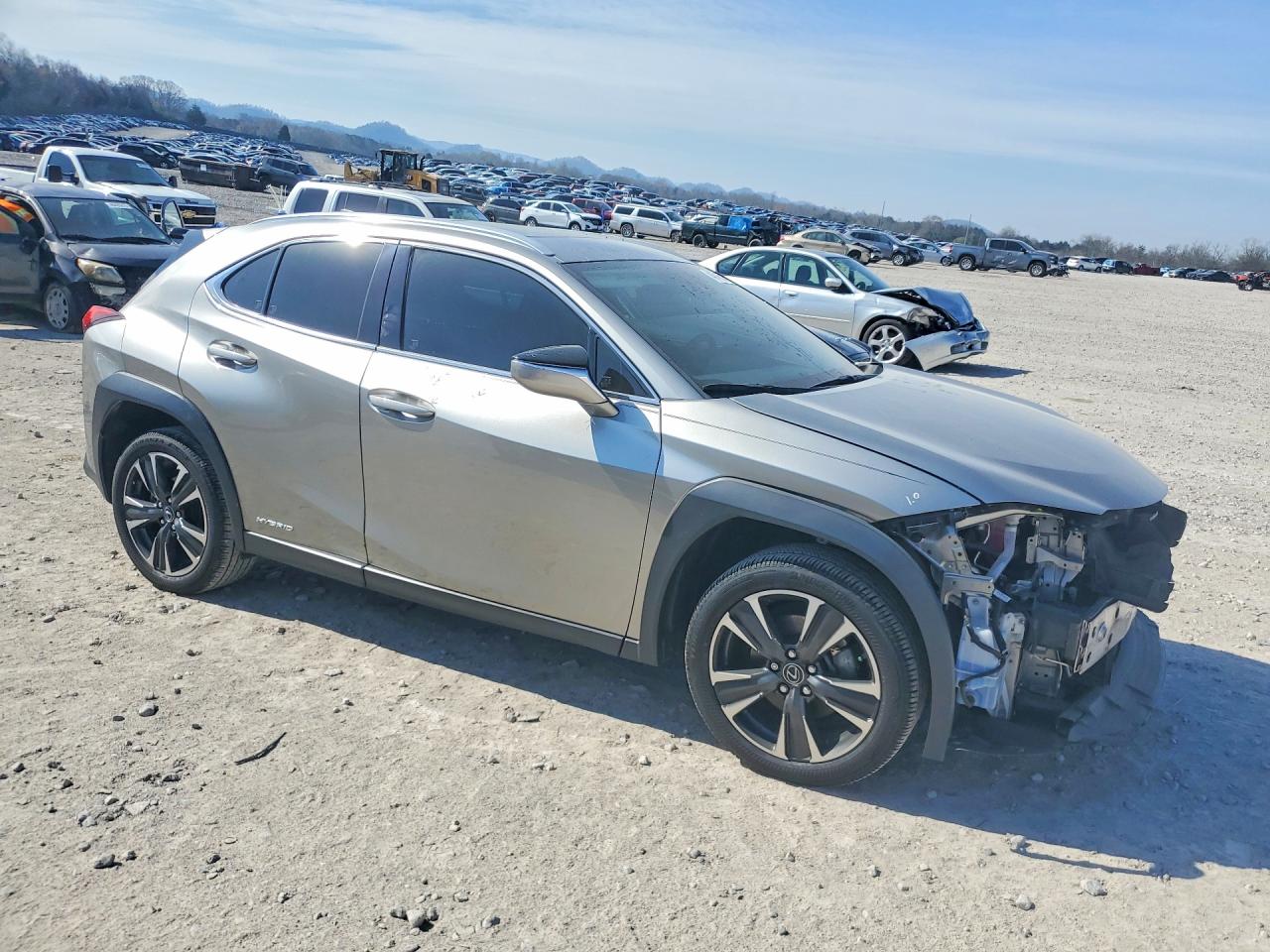 2019 Lexus Ux 250h Base Silver vin: JTHU9JBH3K2015890