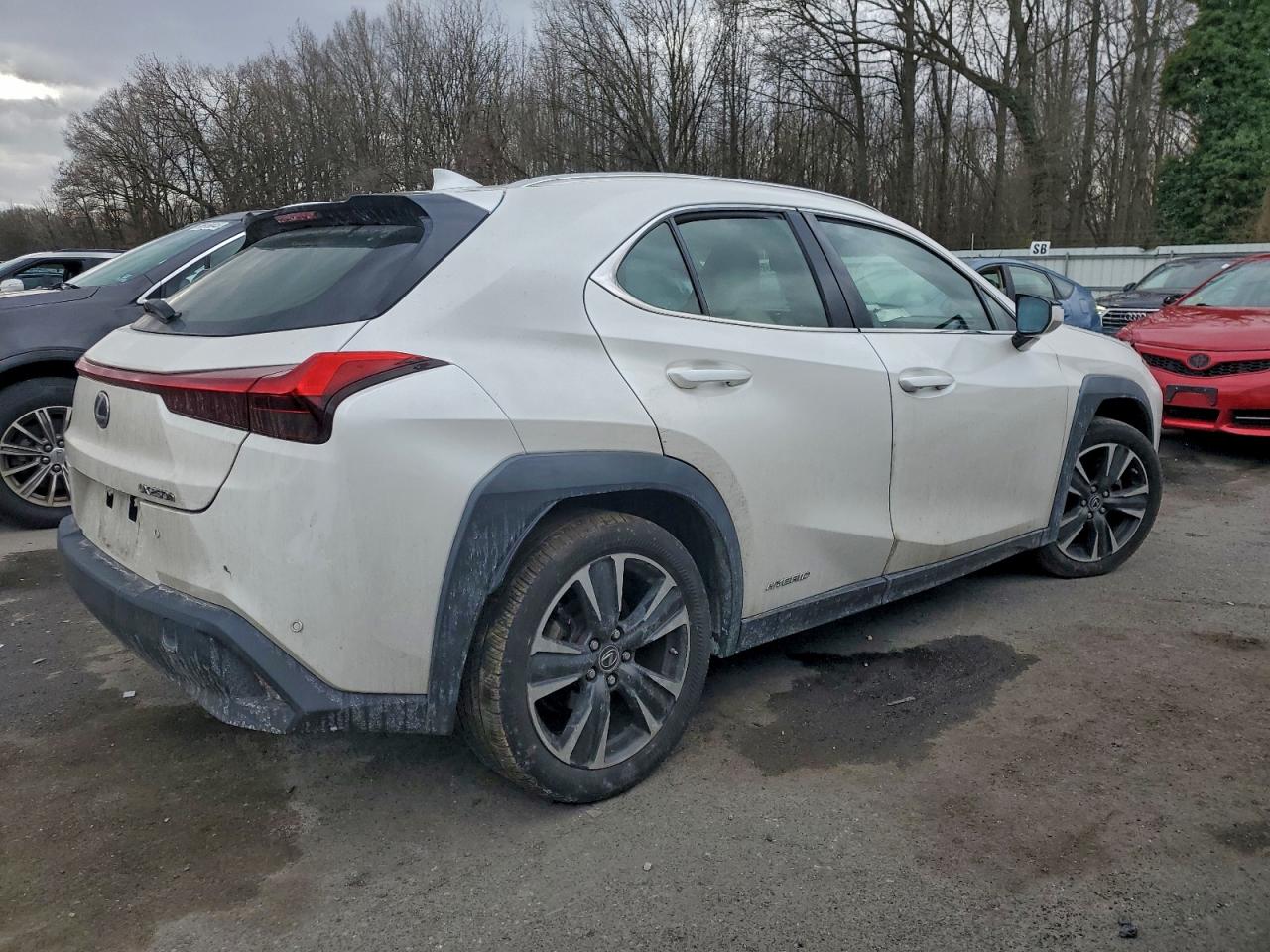 2019 Lexus Ux 250h White vin: JTHU9JBH8K2017912