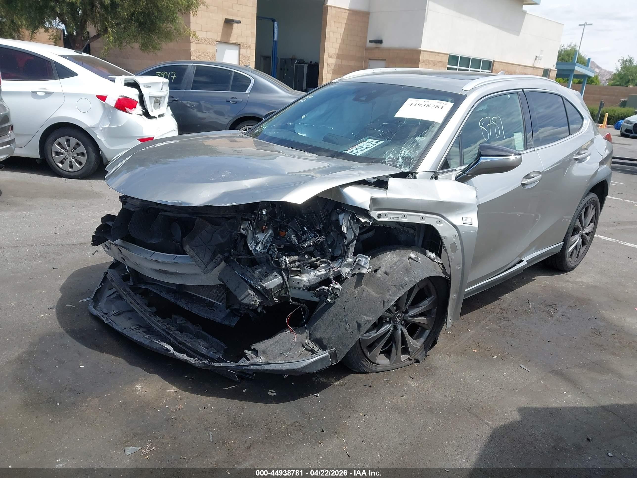 2019 Lexus Ux 200 F Sport Silver vin: JTHY3JBH2K2014605