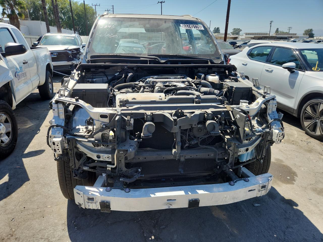 2024 Lexus Lx 600 Premium Gray vin: JTJAB7CX0R4062243 Damage: Front Bumper Reinforcement, Missing, Replacement Required