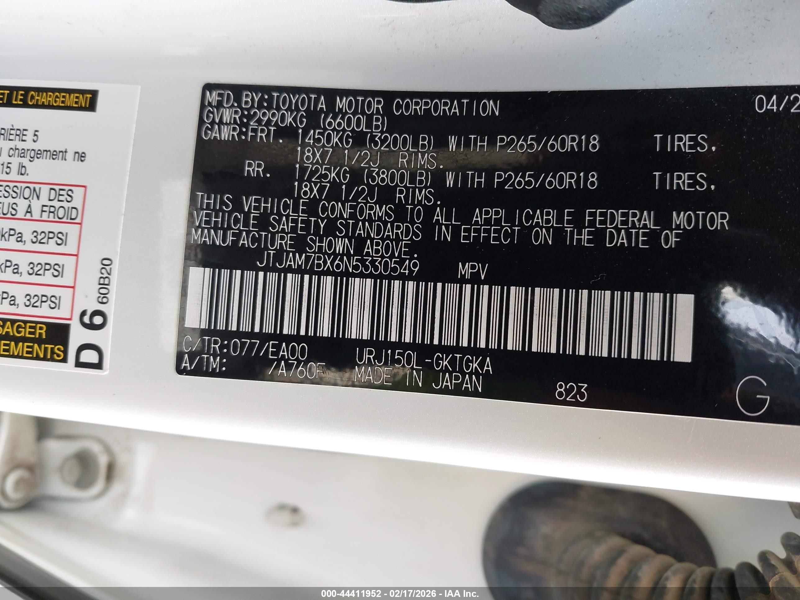 2022 Lexus Gx 460 Premium White vin: JTJAM7BX6N5330549