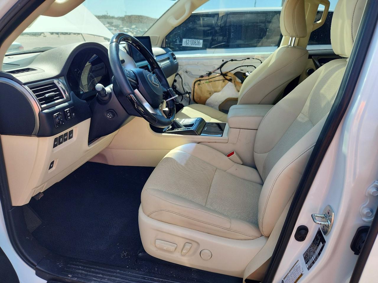2023 Lexus Gx 460 White vin: JTJAM7BX9P5356680