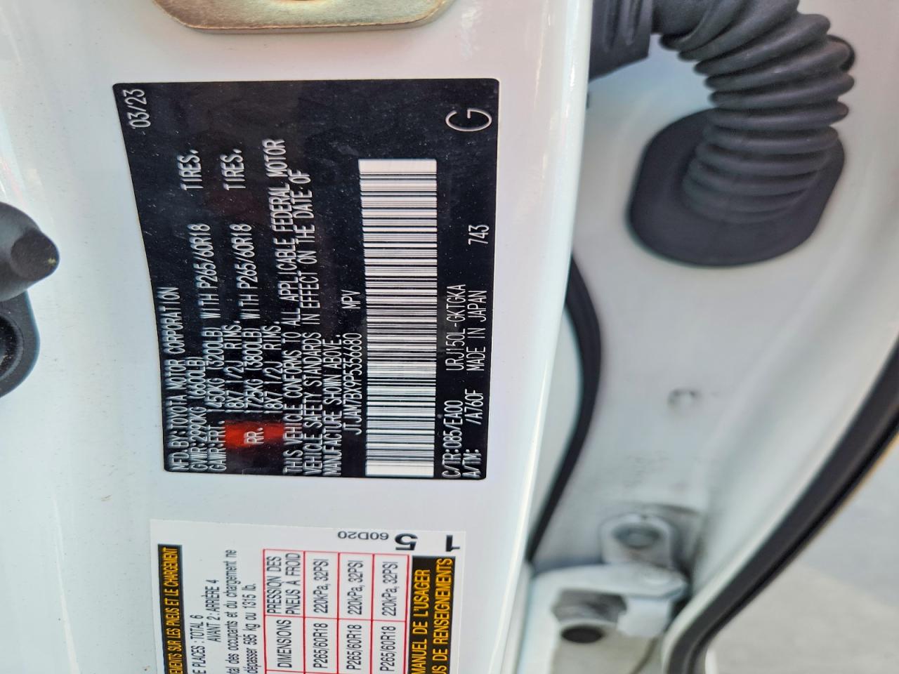 2023 Lexus Gx 460 White vin: JTJAM7BX9P5356680