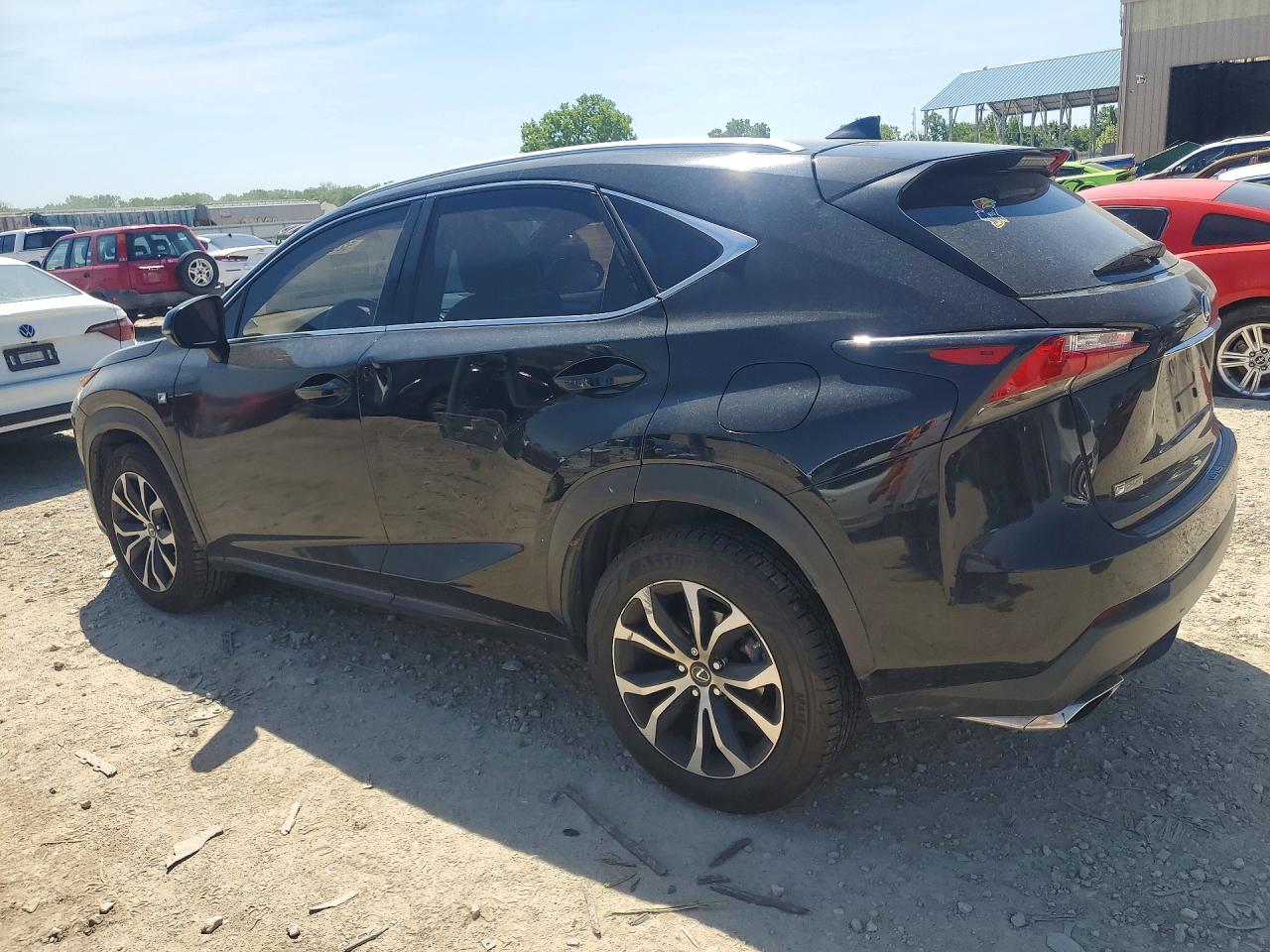 2015 Lexus Nx 200t Black vin: JTJBARBZ0F2035332