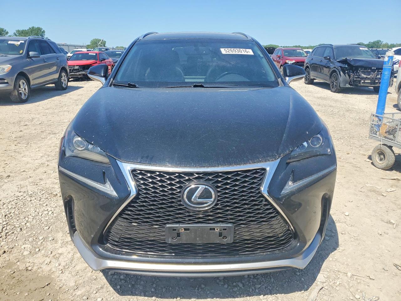 2015 Lexus Nx 200t Black vin: JTJBARBZ0F2035332
