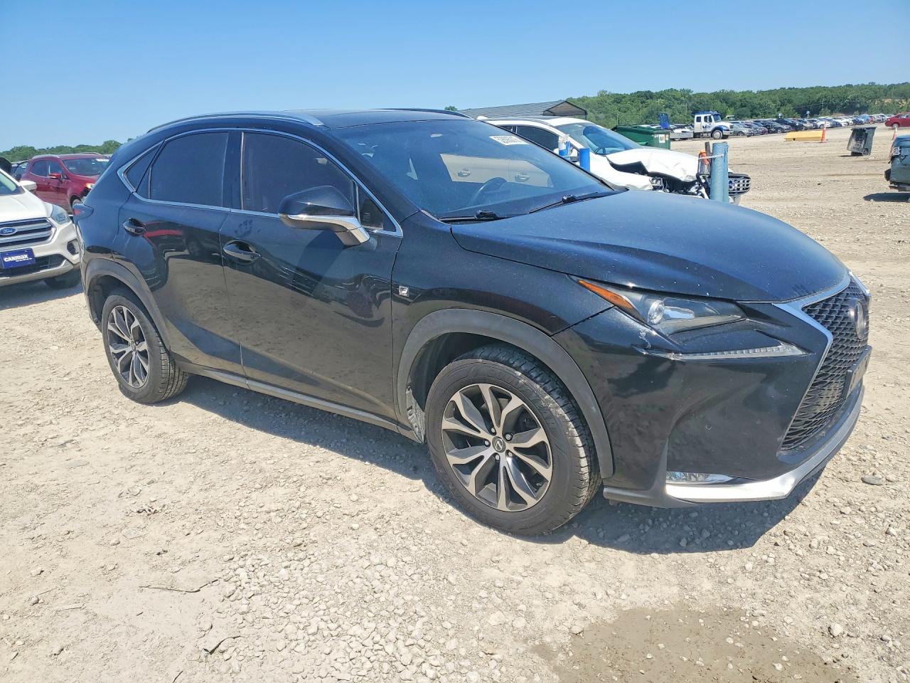 2015 Lexus Nx 200t Black vin: JTJBARBZ0F2035332
