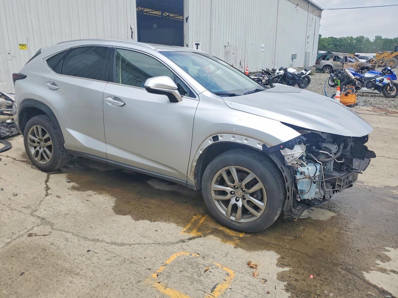 2015 Lexus Nx 200t Silver vin: JTJBARBZ0F2036237