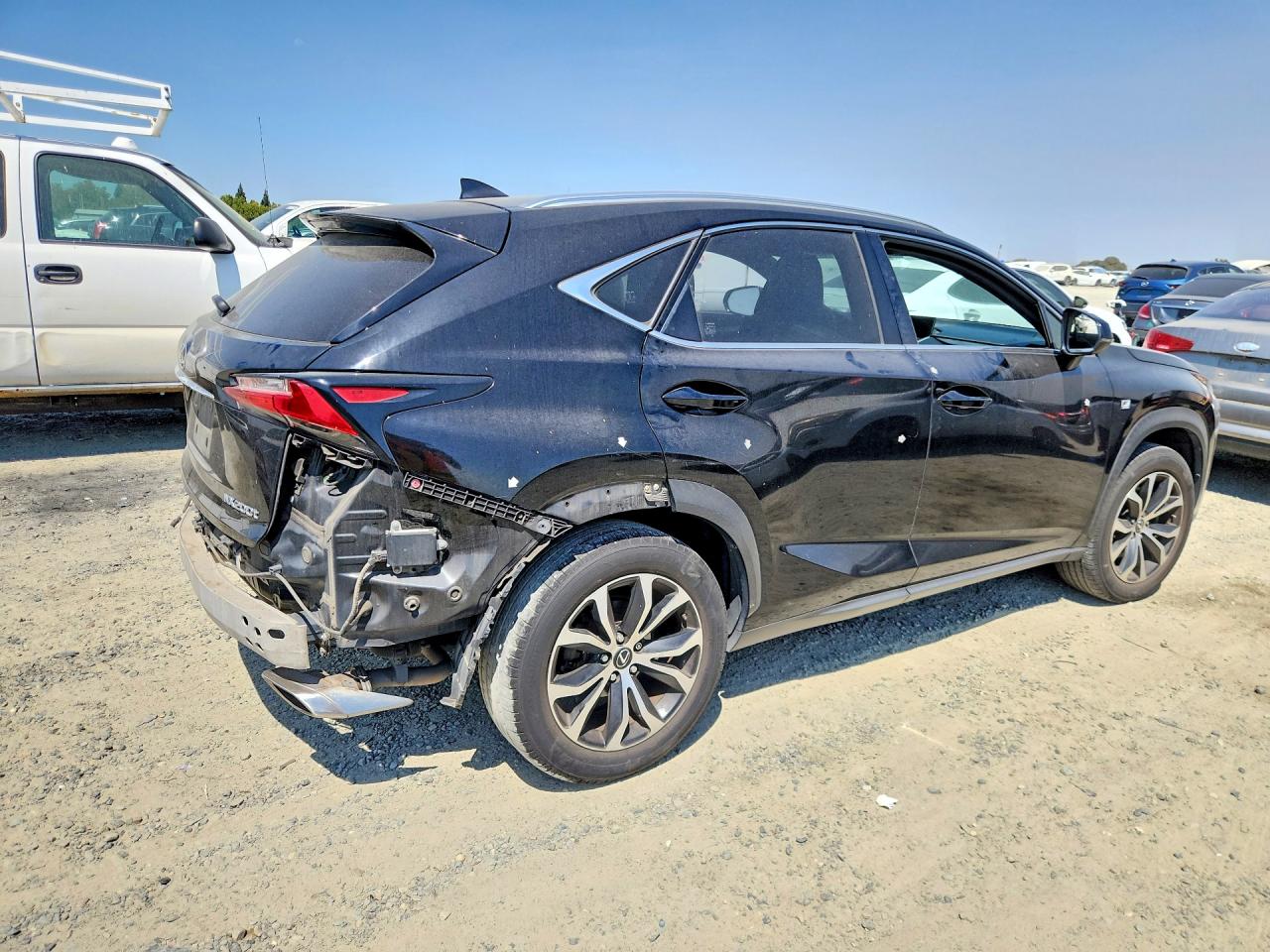 2015 Lexus Nx 200t Black vin: JTJBARBZ0F2036318