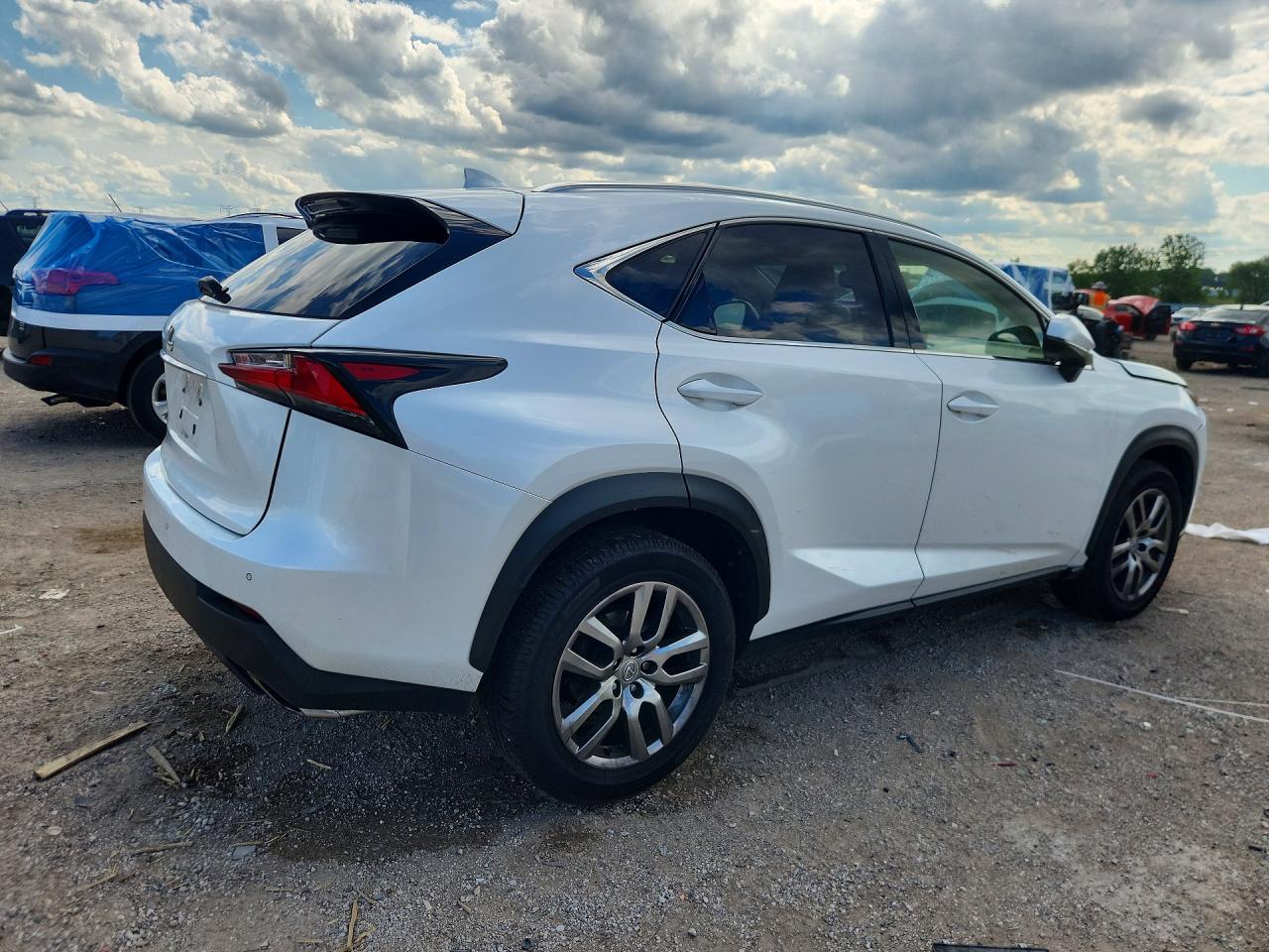 2016 Lexus Nx 200t Base White vin: JTJBARBZ0G2059776
