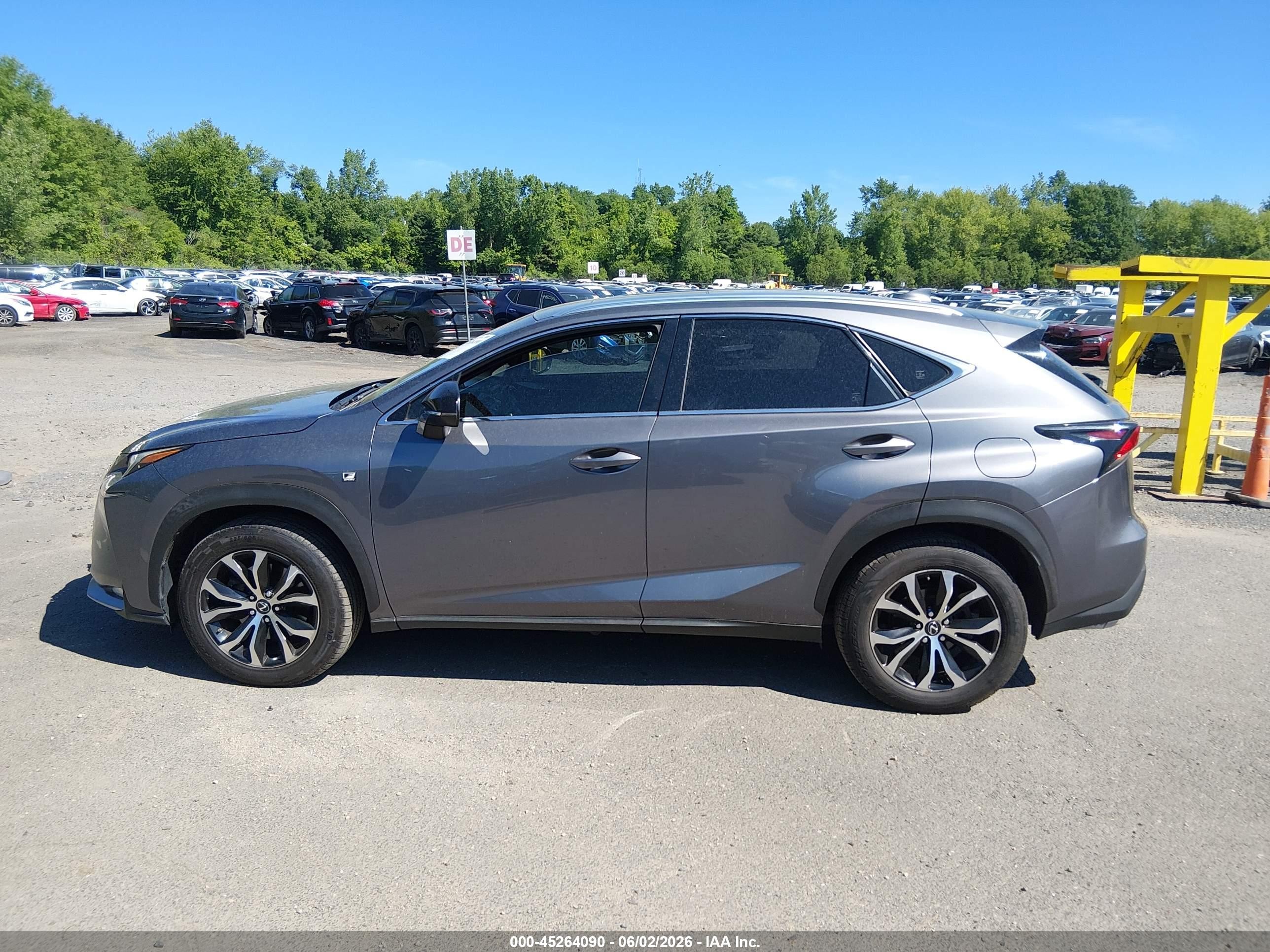 2016 Lexus Nx 200t F Sport Gray vin: JTJBARBZ0G2065612