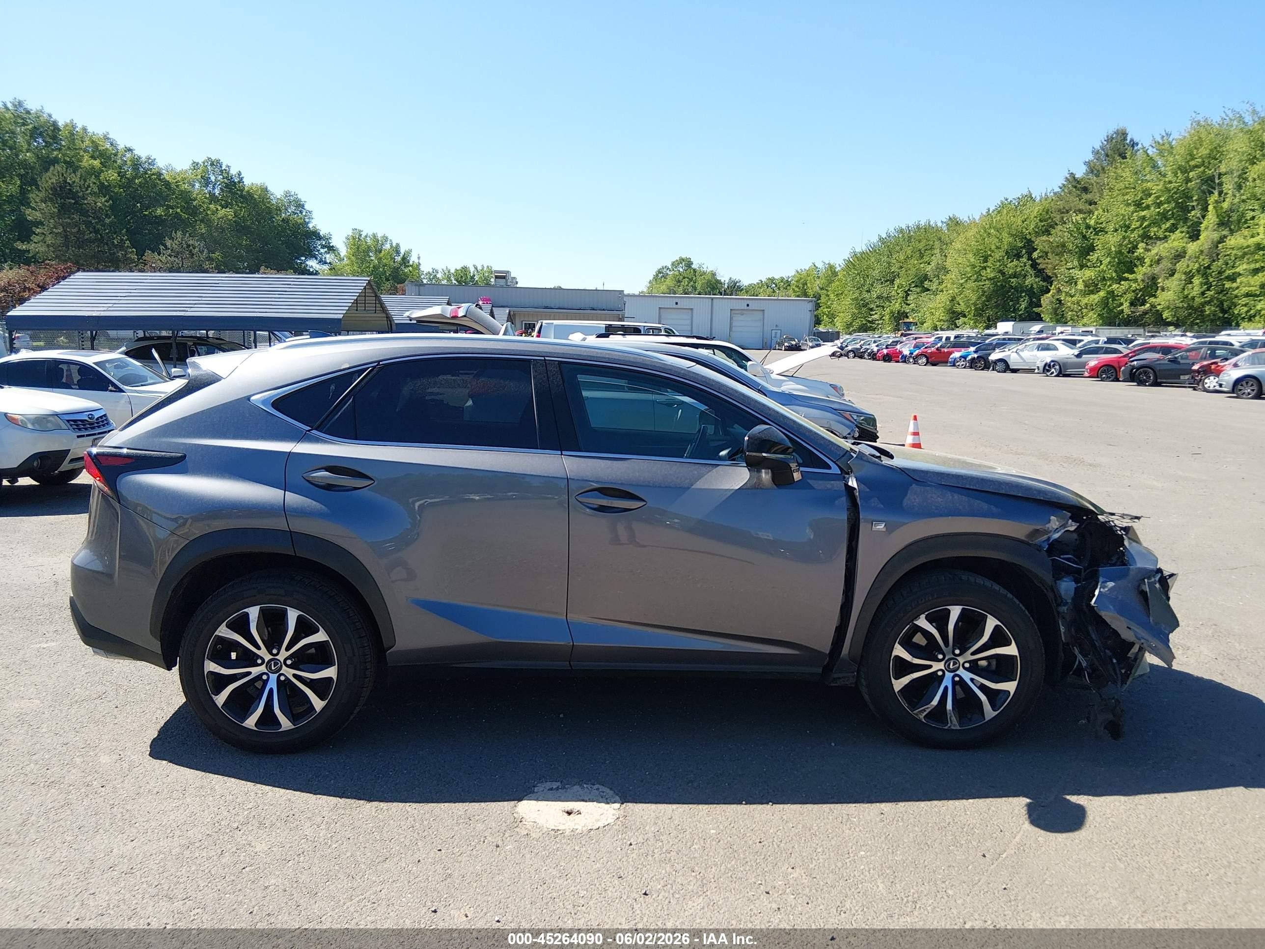 2016 Lexus Nx 200t F Sport Gray vin: JTJBARBZ0G2065612