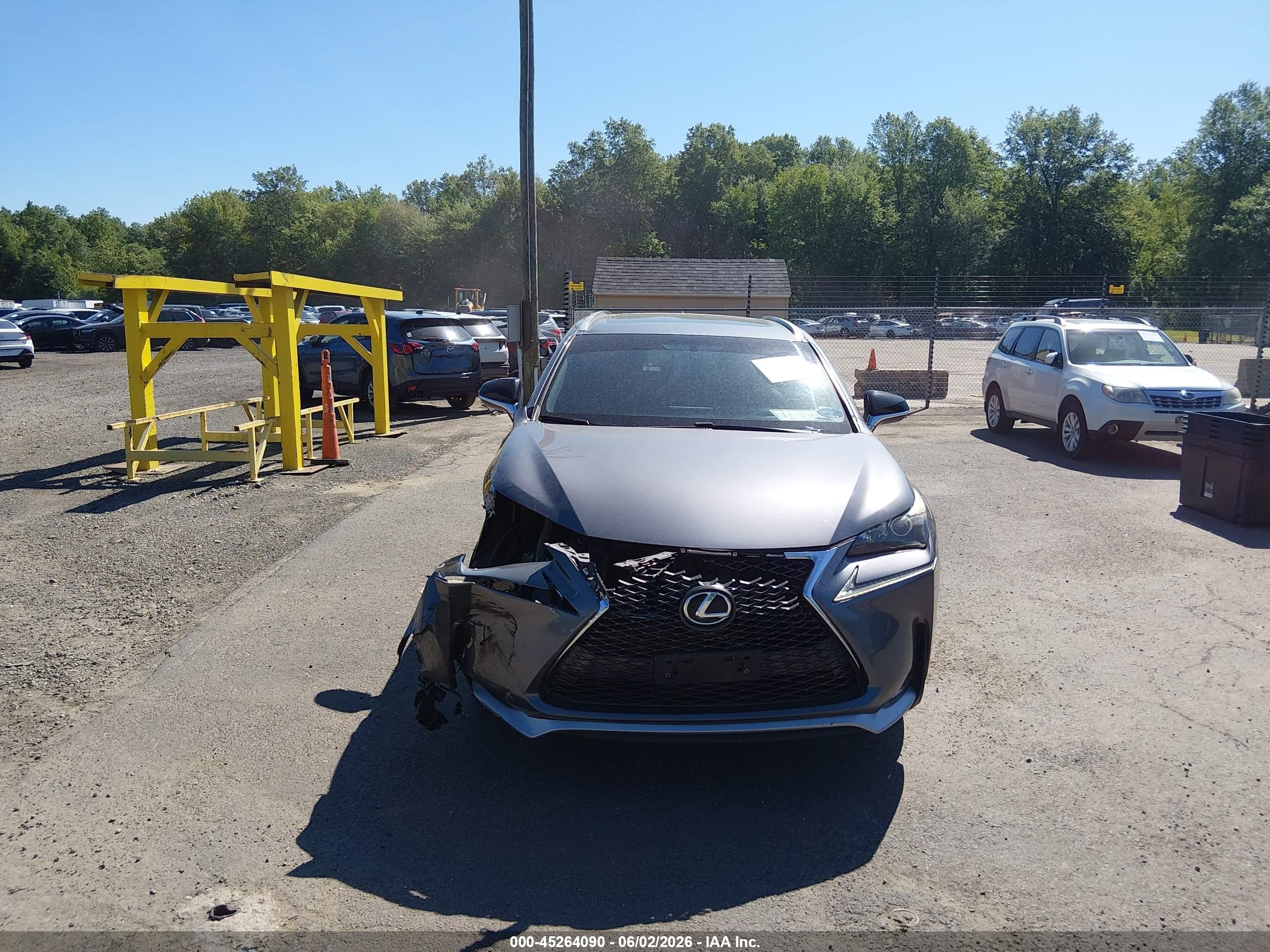 2016 Lexus Nx 200t F Sport Gray vin: JTJBARBZ0G2065612