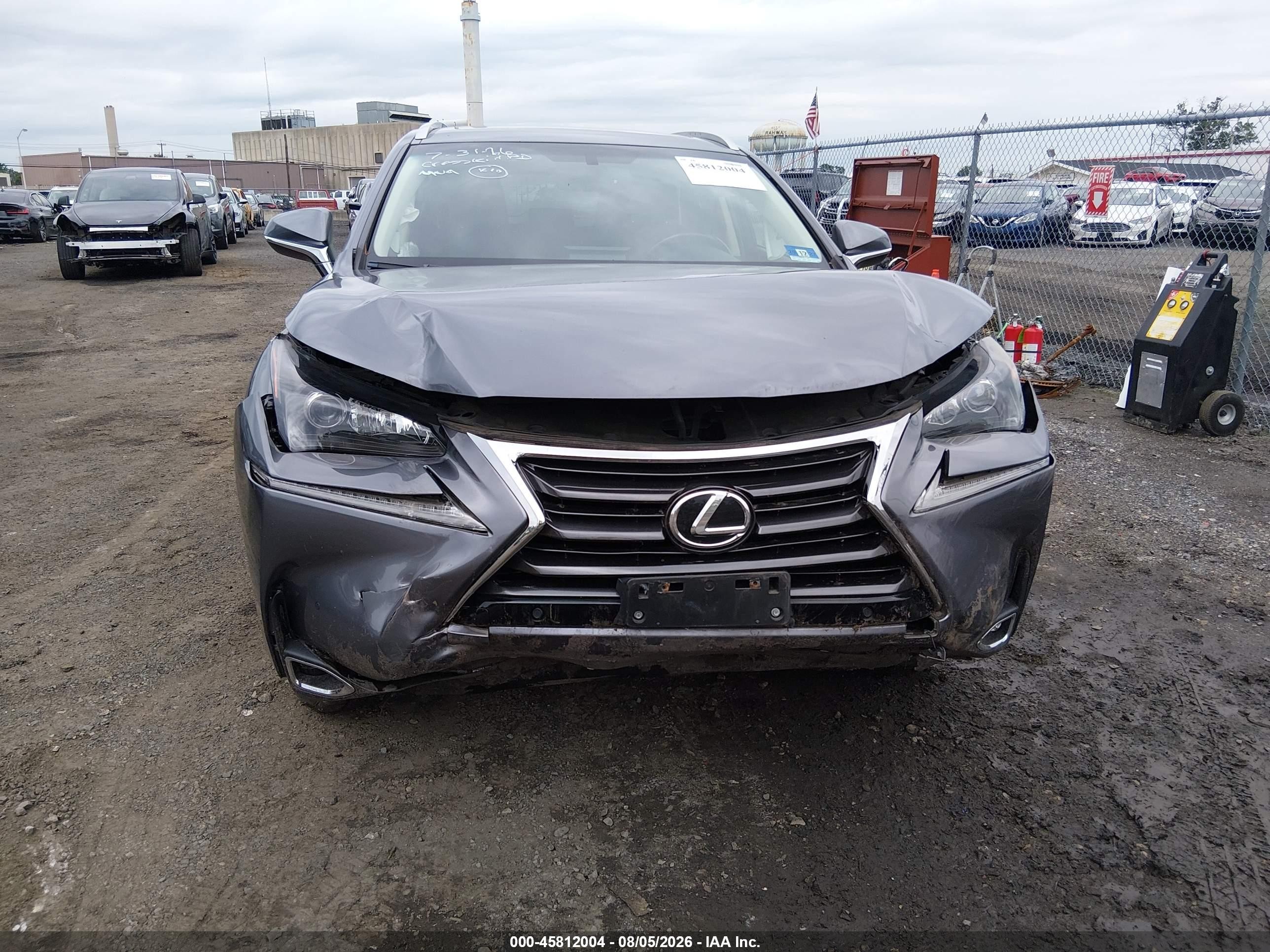 2016 Lexus Nx 200t Серый vin: JTJBARBZ0G2088520