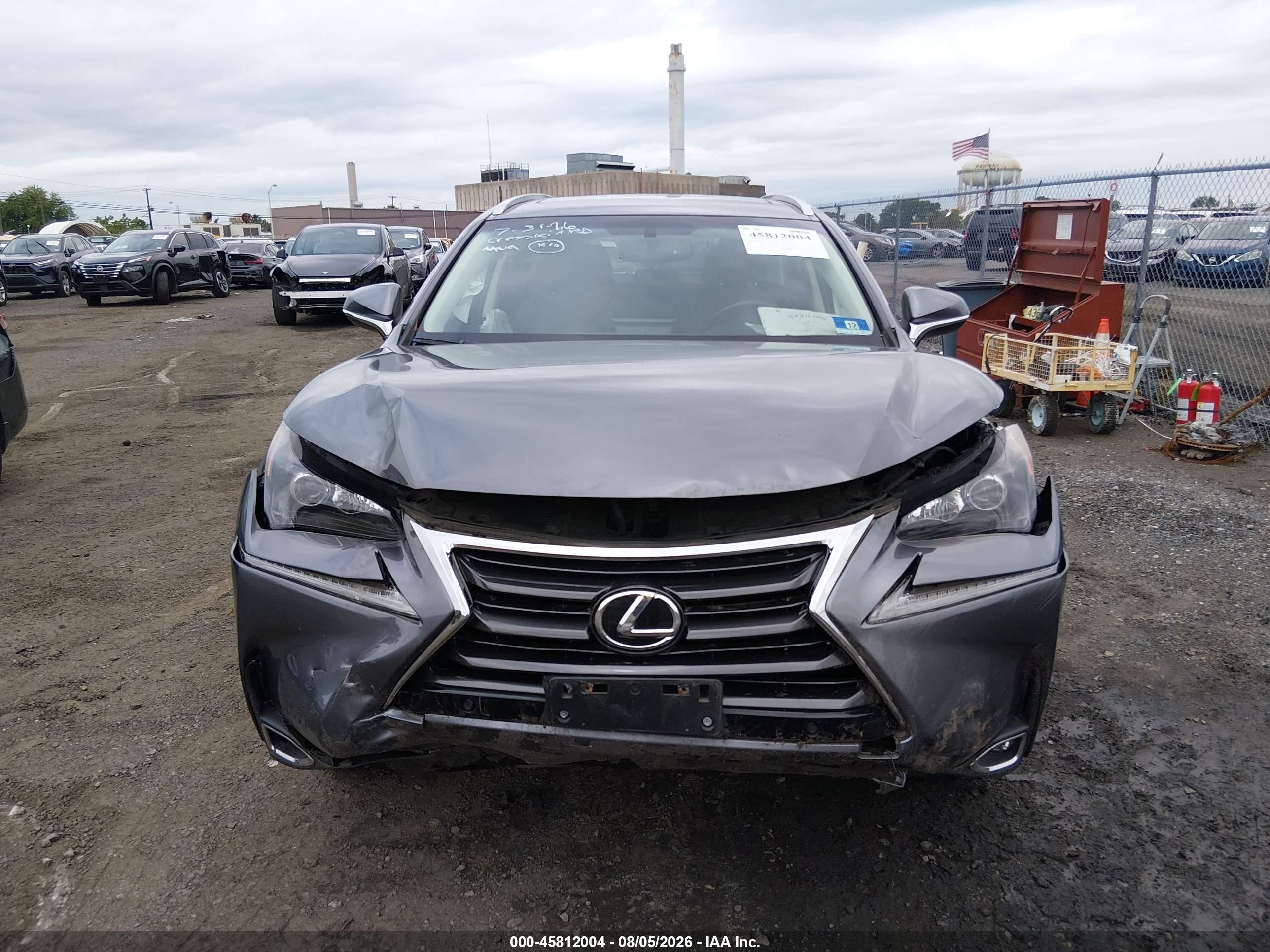 2016 Lexus Nx 200t Серый vin: JTJBARBZ0G2088520