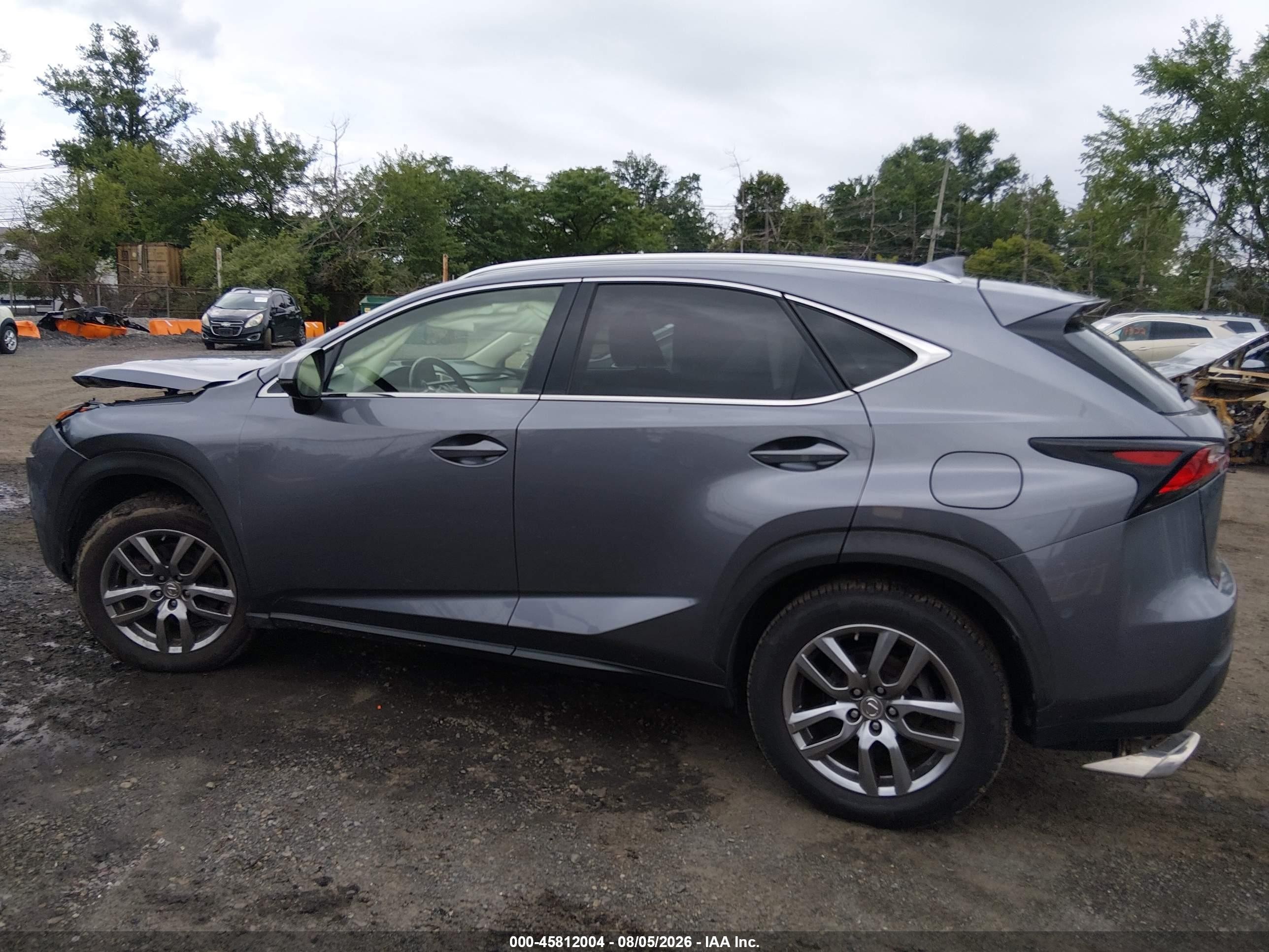 2016 Lexus Nx 200t Серый vin: JTJBARBZ0G2088520