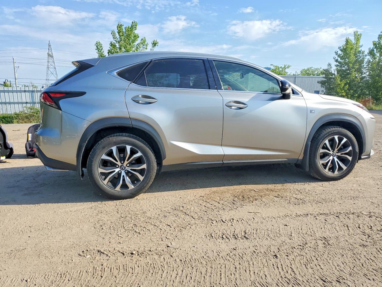 2017 Lexus Nx 200t Base Silver vin: JTJBARBZ0H2148331