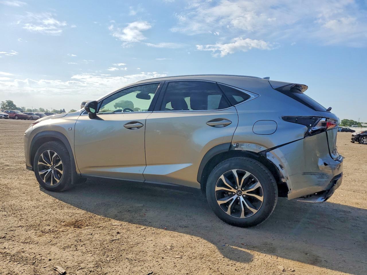 2017 Lexus Nx 200t Base Silver vin: JTJBARBZ0H2148331