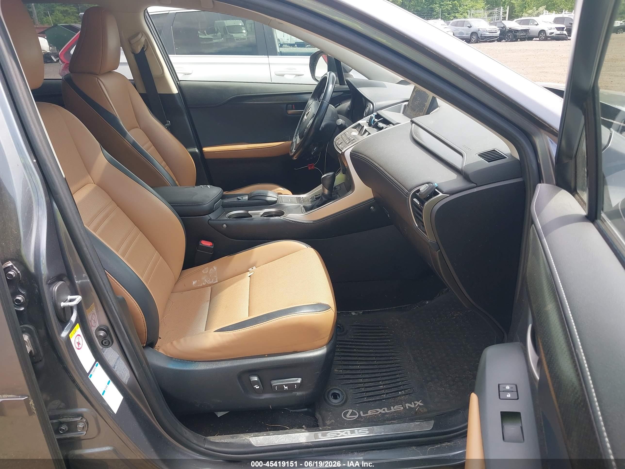 2015 Lexus Nx 200t   Gray vin: JTJBARBZ1F2008141