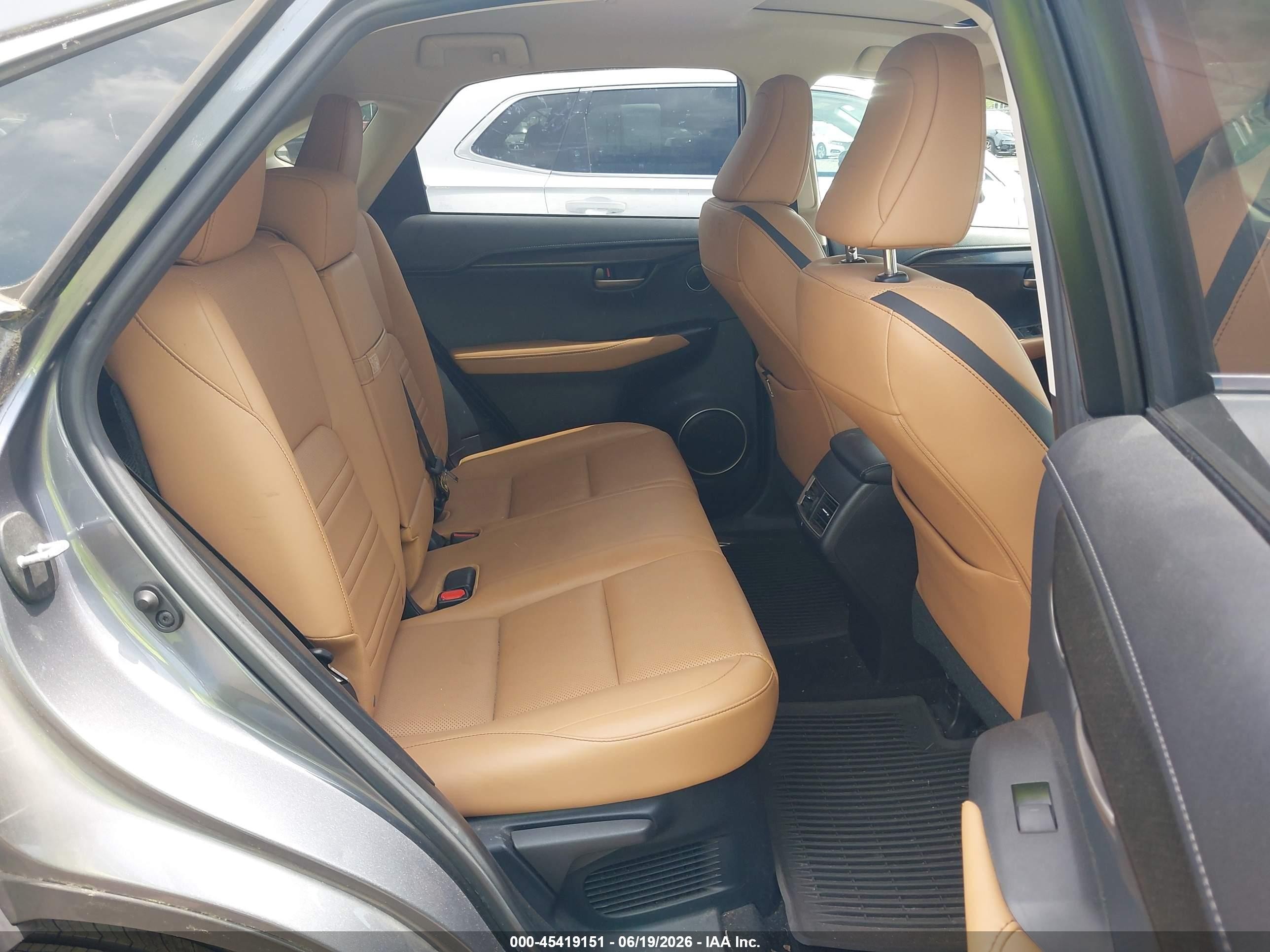 2015 Lexus Nx 200t   Gray vin: JTJBARBZ1F2008141