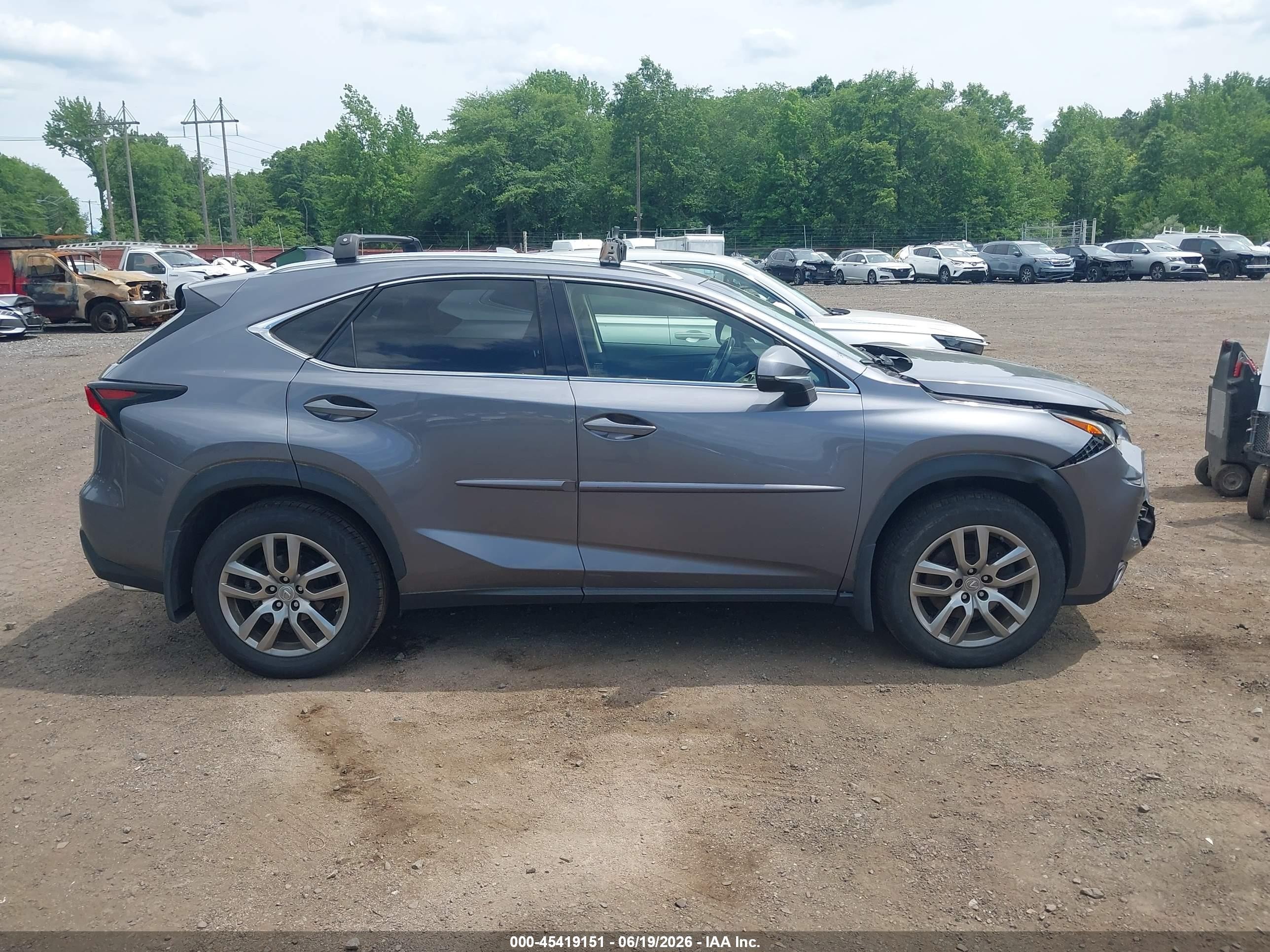 2015 Lexus Nx 200t   Gray vin: JTJBARBZ1F2008141