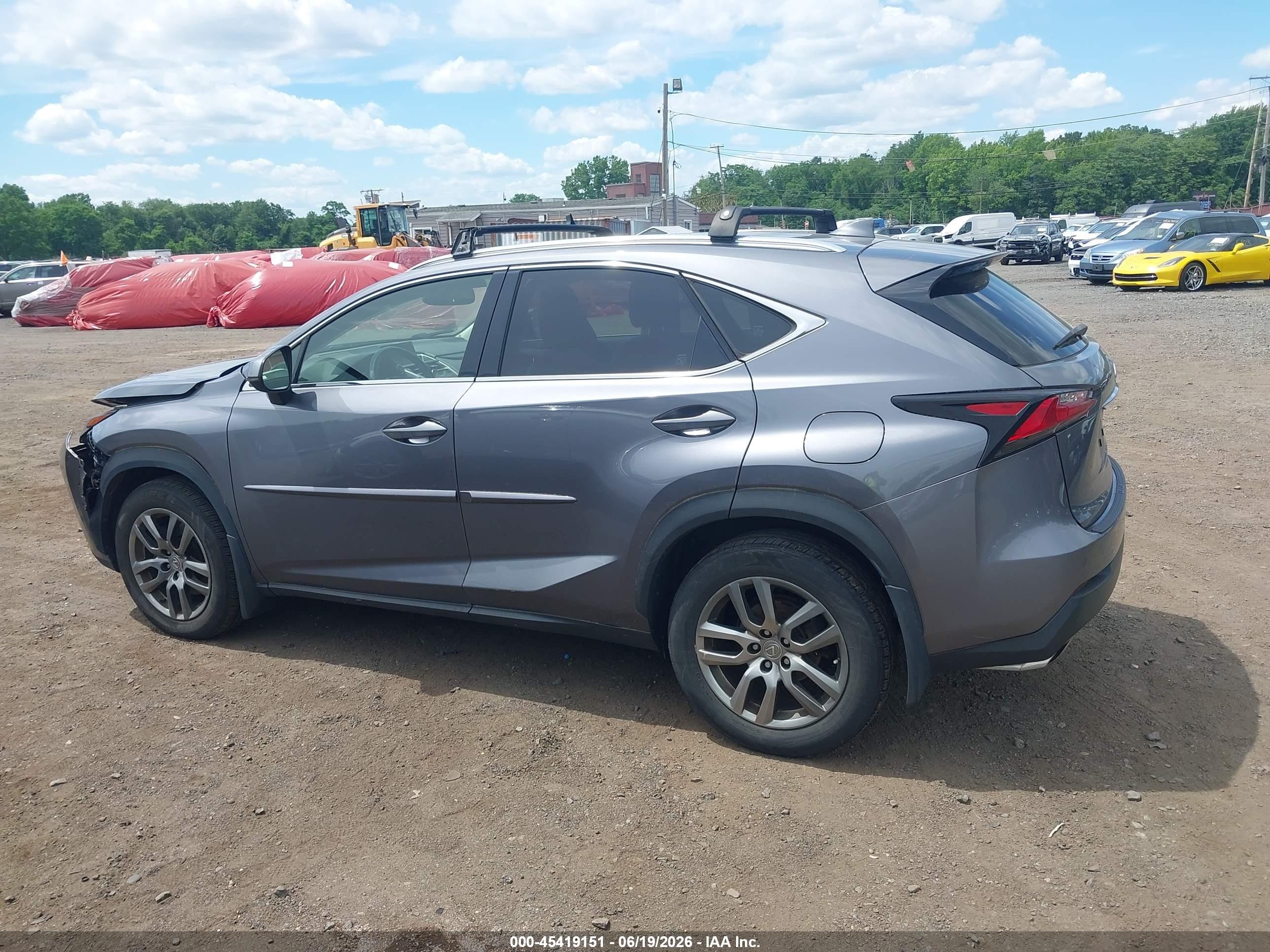 2015 Lexus Nx 200t   Gray vin: JTJBARBZ1F2008141