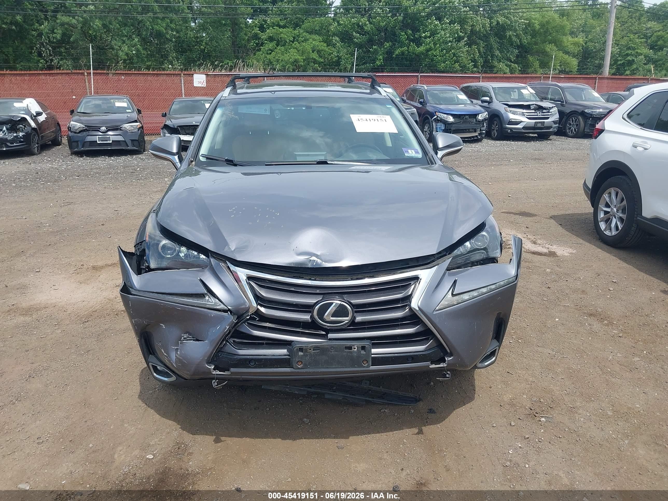 2015 Lexus Nx 200t   Gray vin: JTJBARBZ1F2008141