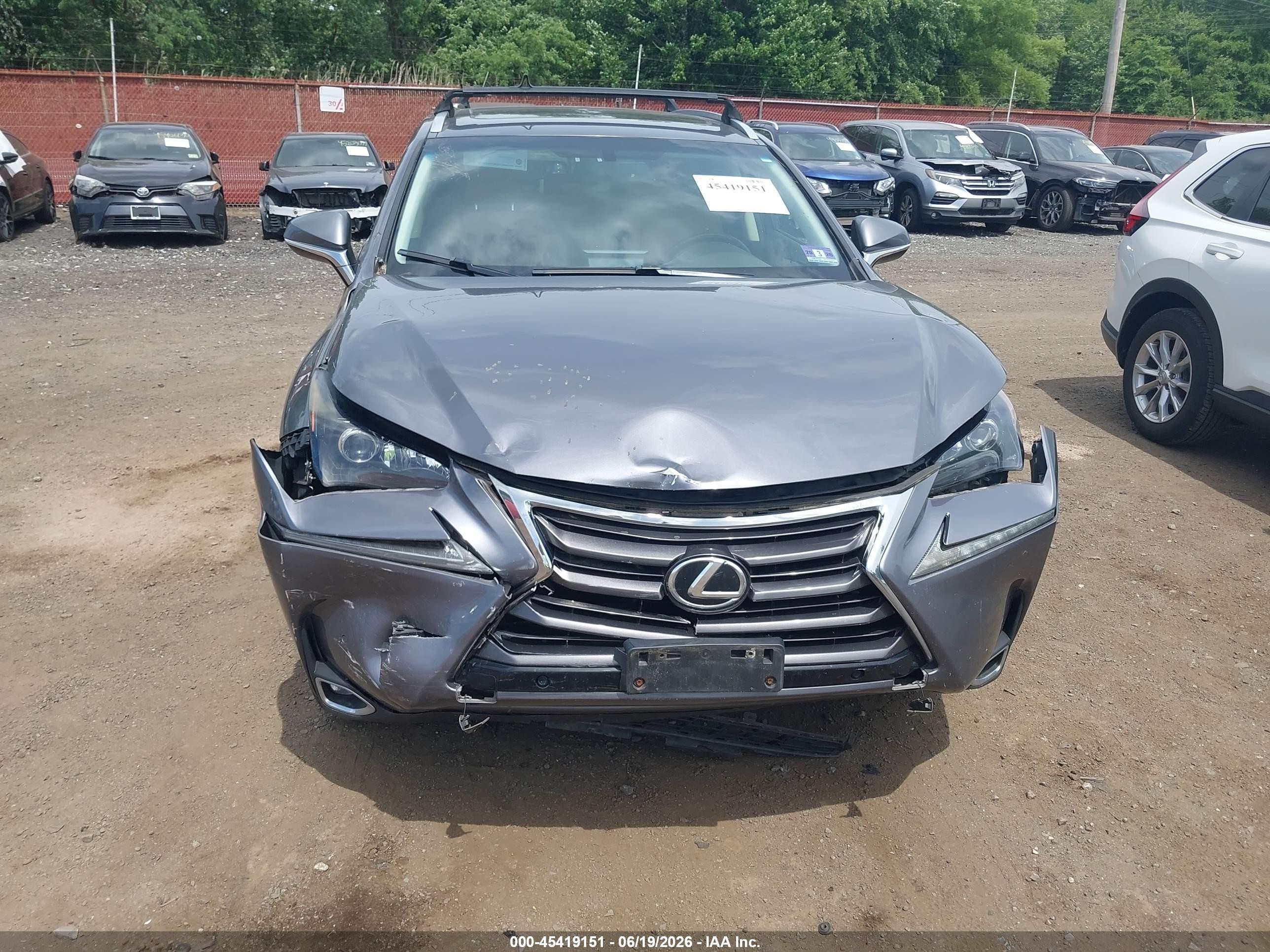 2015 Lexus Nx 200t   Gray vin: JTJBARBZ1F2008141