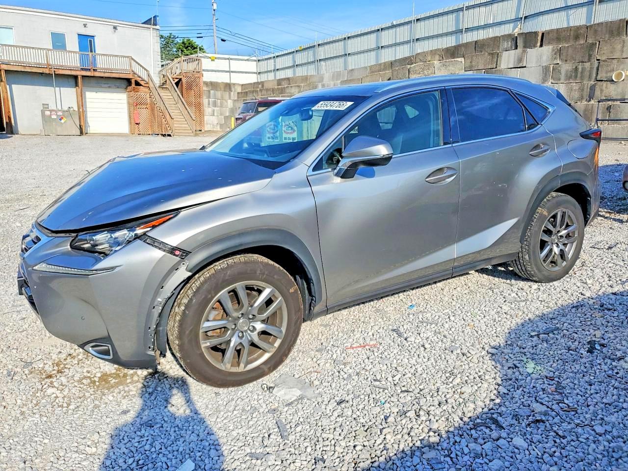 2015 Lexus Nx 200t Gray vin: JTJBARBZ1F2029863