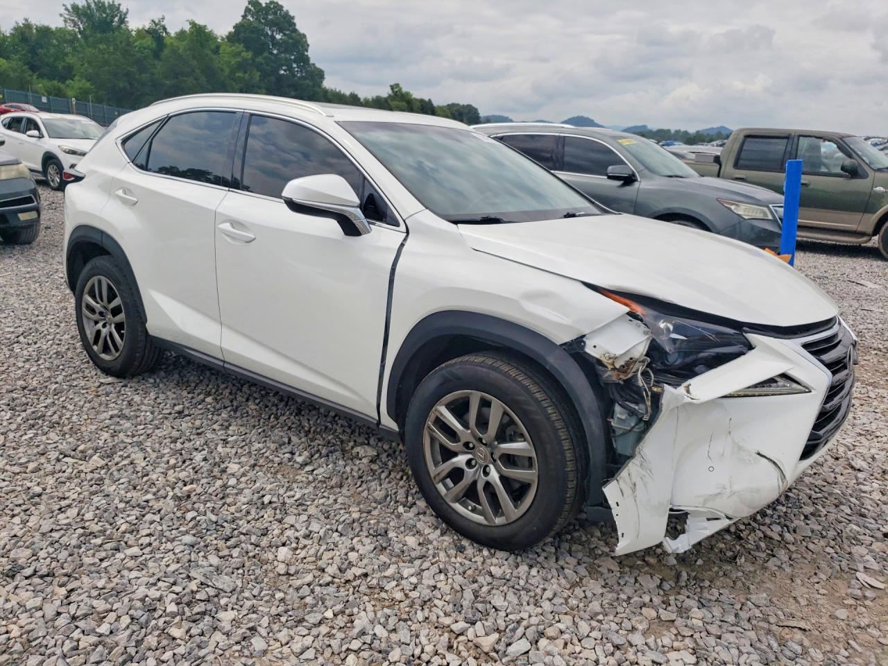2015 Lexus Nx 200t White vin: JTJBARBZ1F2036344