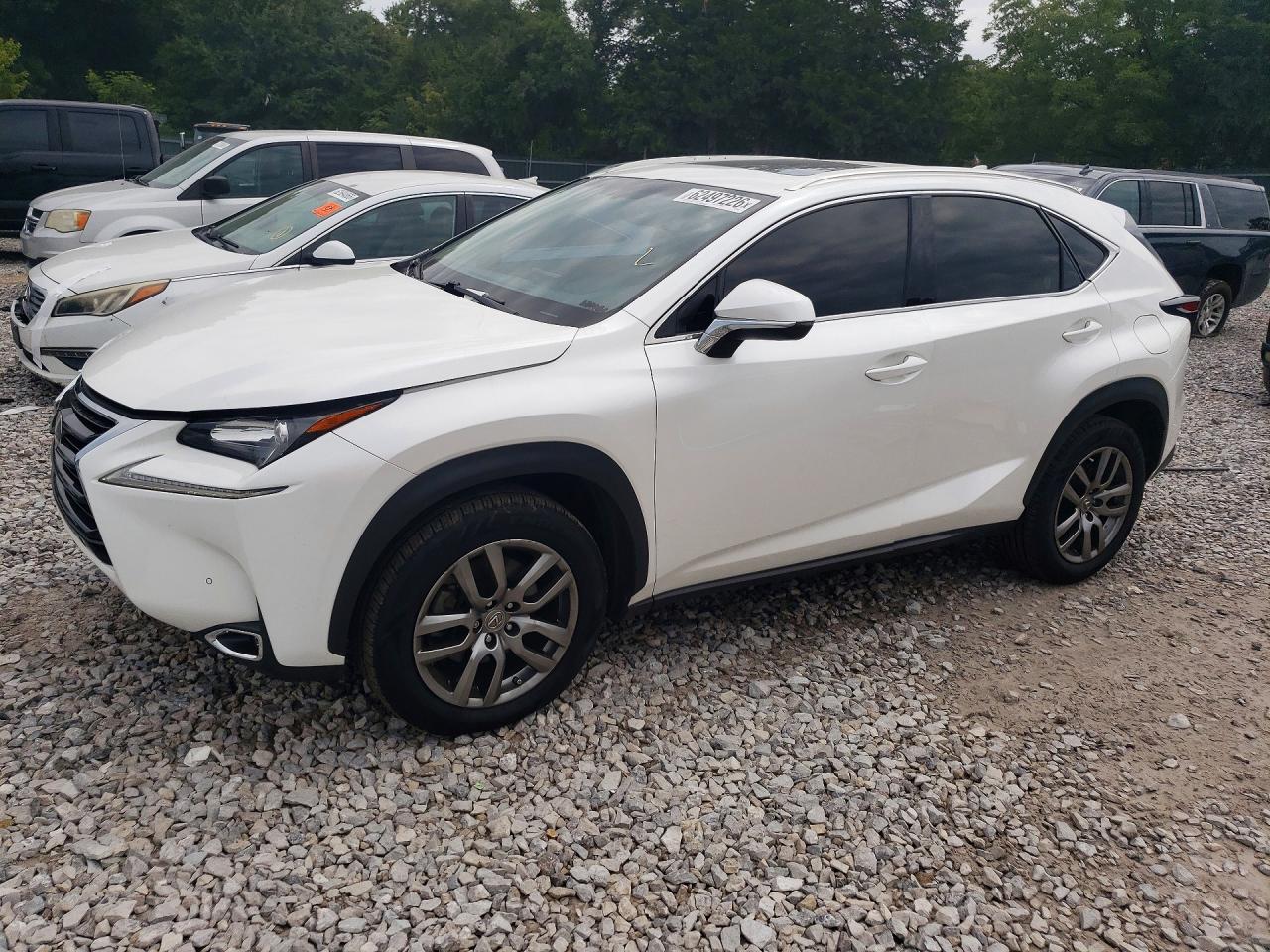 2015 Lexus Nx 200t White vin: JTJBARBZ1F2036344