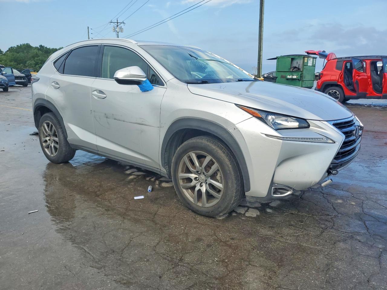2015 Lexus Nx 200t Silver vin: JTJBARBZ1F2037901