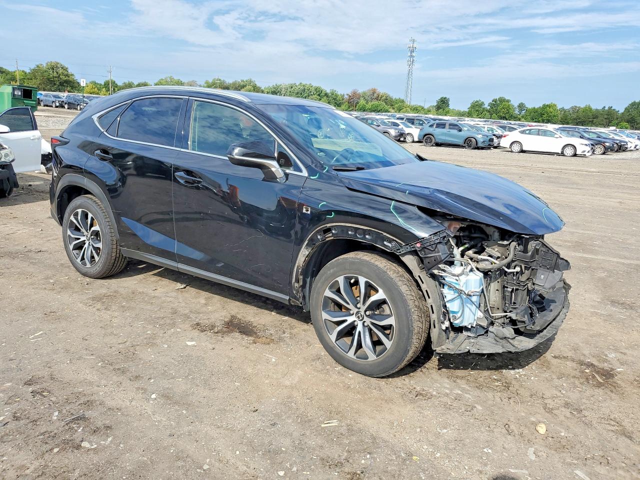 2015 Lexus Nx 200t Black vin: JTJBARBZ1F2044265