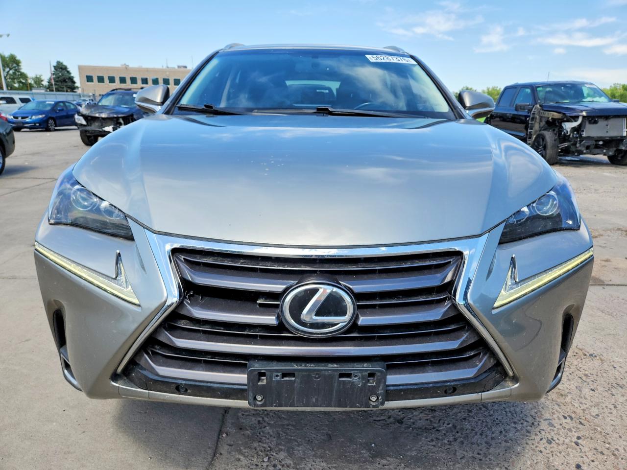 2015 Lexus Nx 200t Silver vin: JTJBARBZ2F2015020