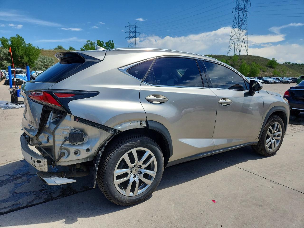 2015 Lexus Nx 200t Silver vin: JTJBARBZ2F2015020