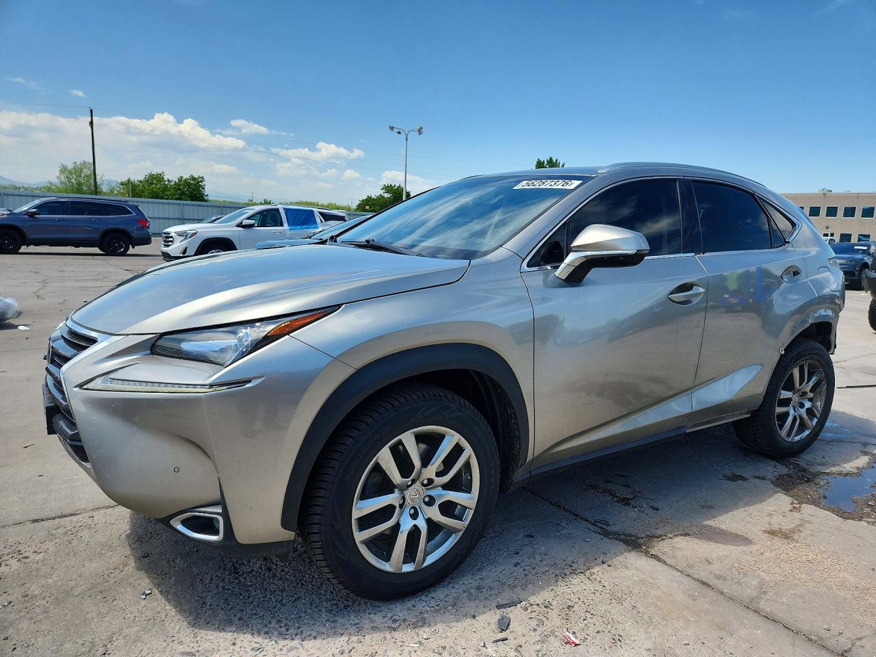 2015 Lexus Nx 200t Silver vin: JTJBARBZ2F2015020
