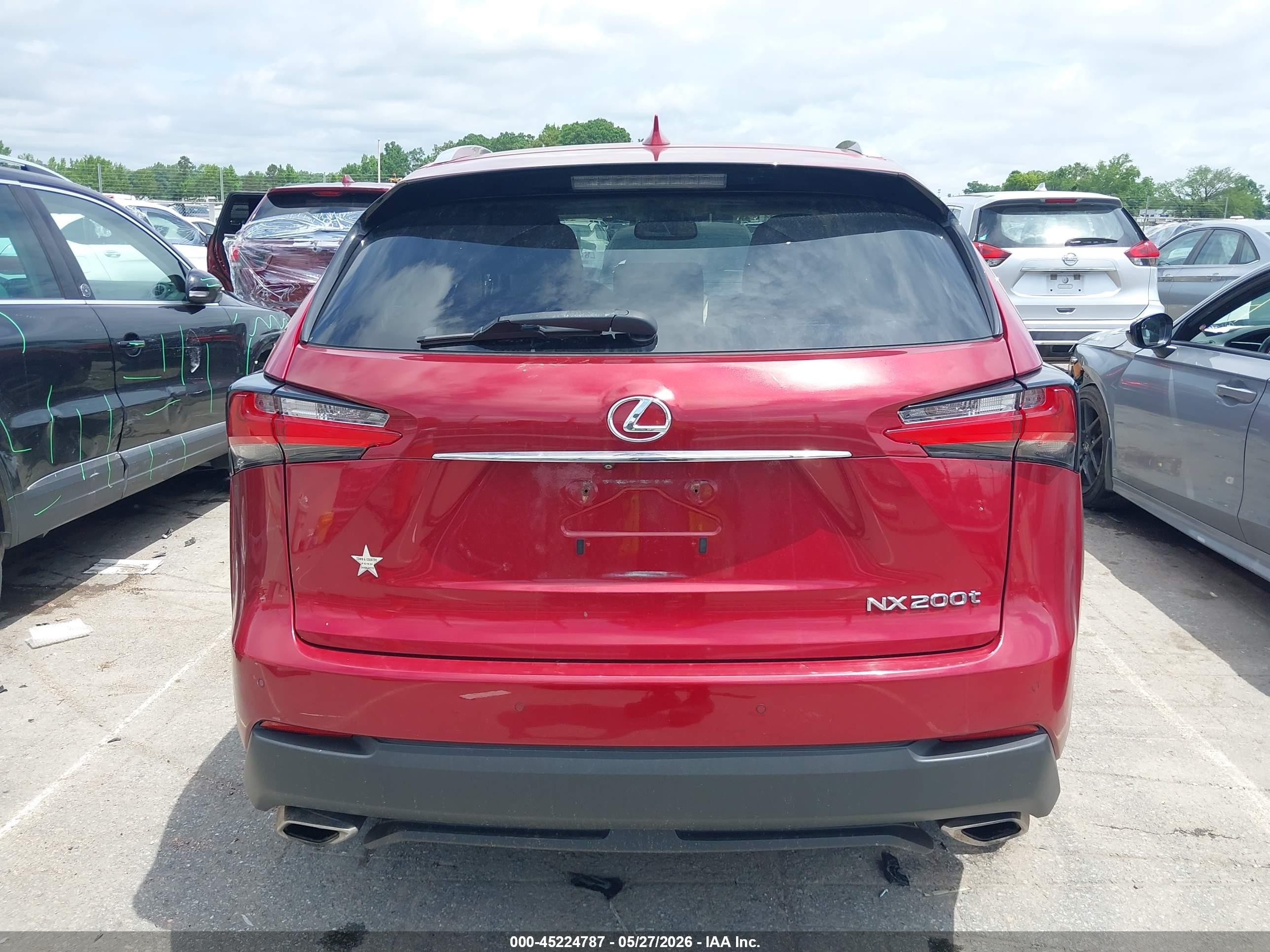 2015 Lexus Nx 200t   Red vin: JTJBARBZ2F2016958
