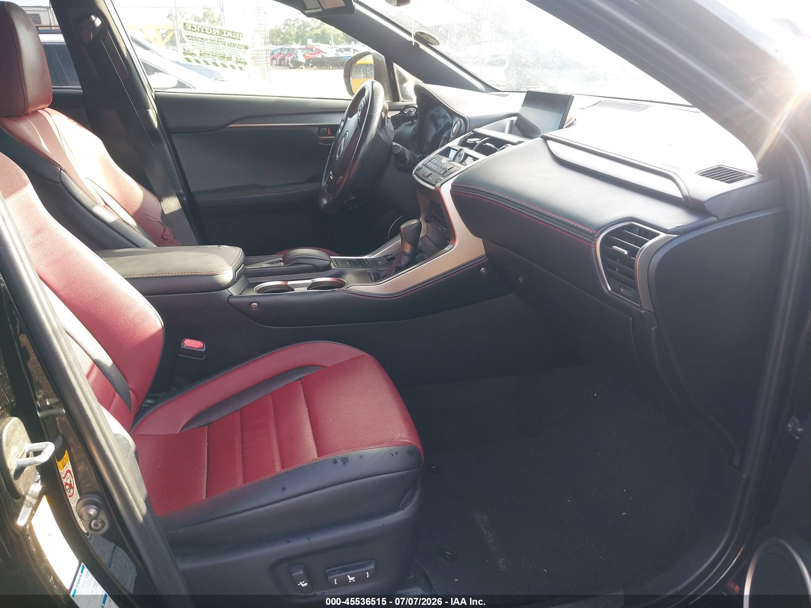 2015 Lexus Nx 200t F Sport Black vin: JTJBARBZ2F2021898