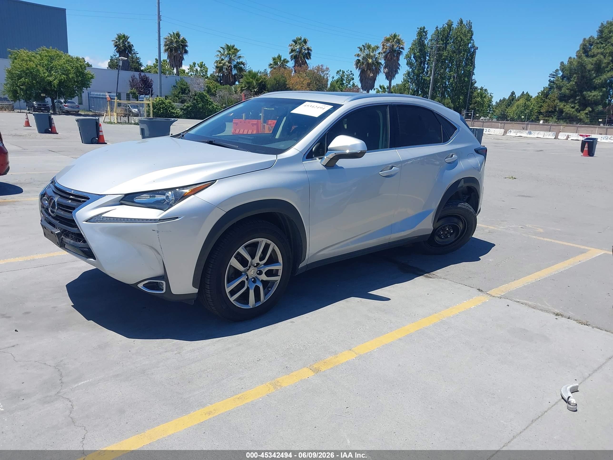 2015 Lexus Nx 200t   Gray vin: JTJBARBZ2F2039155