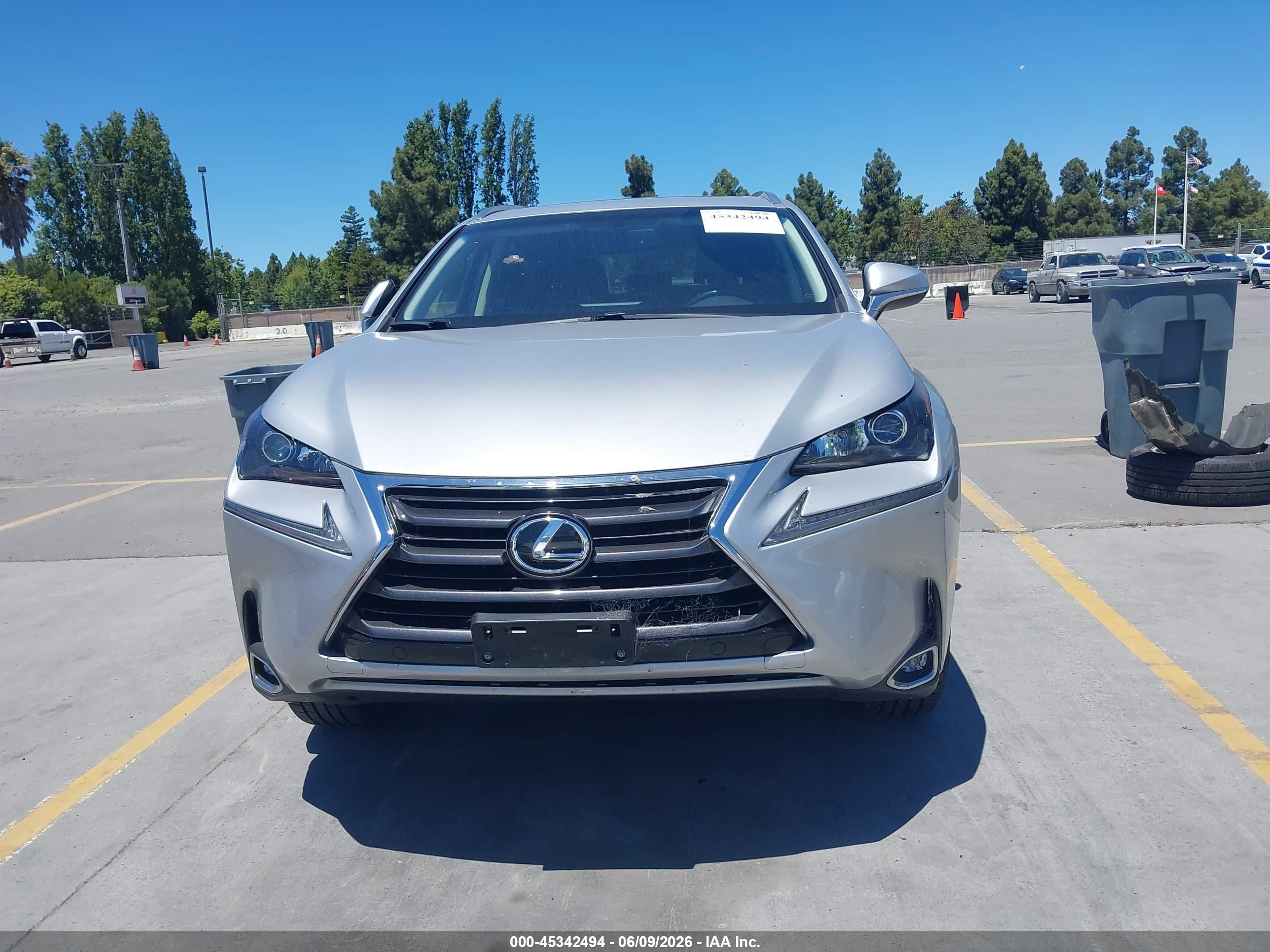 2015 Lexus Nx 200t   Gray vin: JTJBARBZ2F2039155