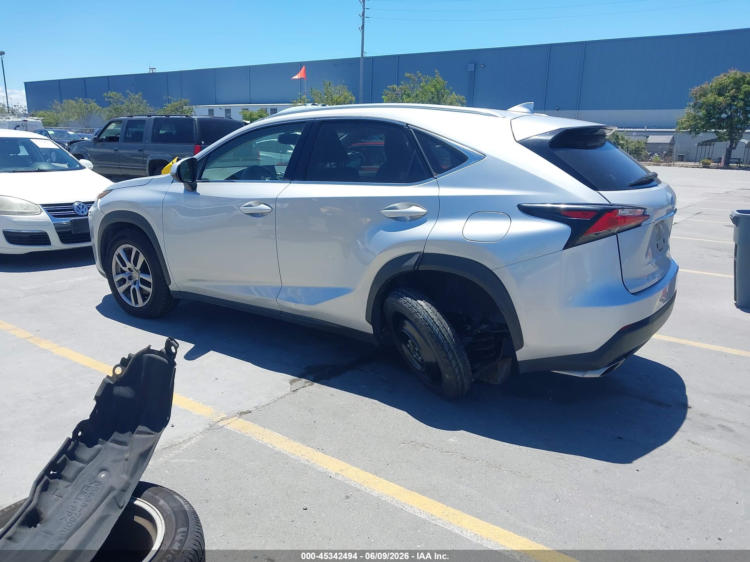 2015 Lexus Nx 200t   Gray vin: JTJBARBZ2F2039155