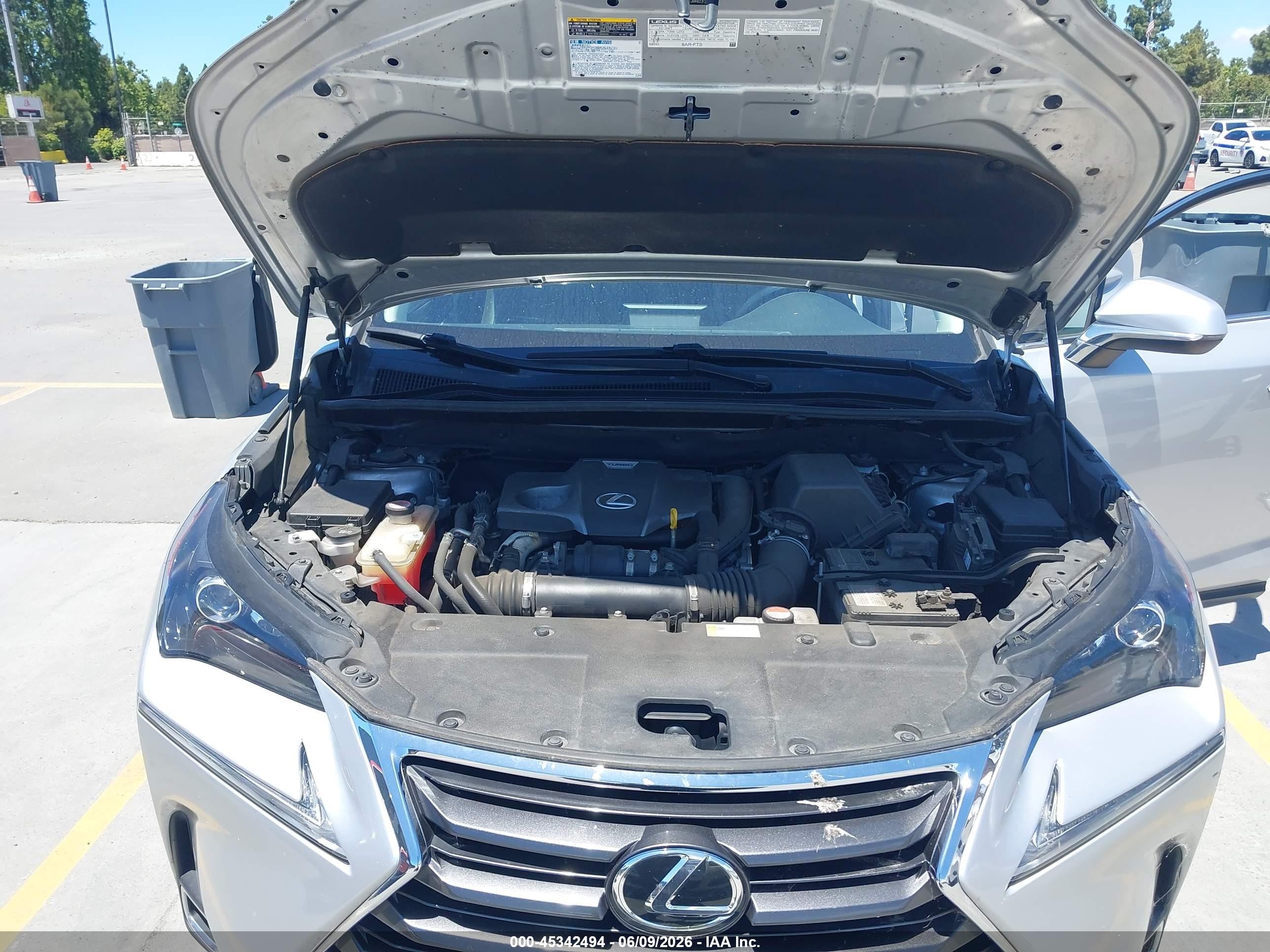 2015 Lexus Nx 200t   Gray vin: JTJBARBZ2F2039155