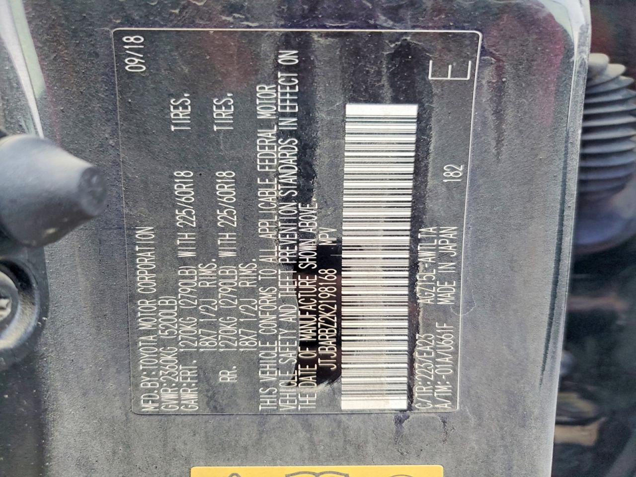 2019 Lexus Nx 300 Base Black vin: JTJBARBZ2K2198168