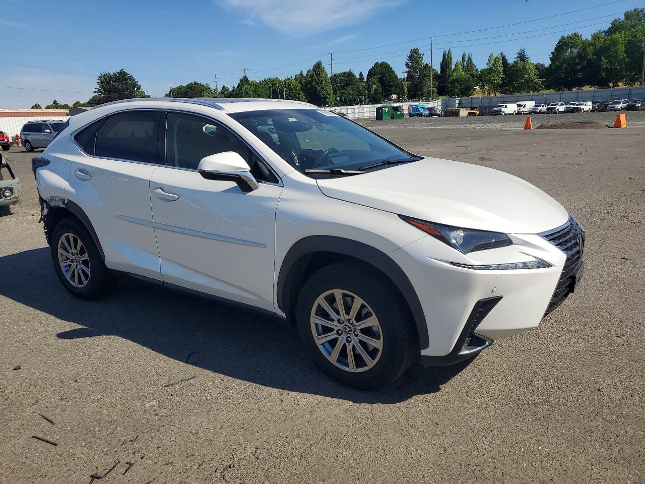 2019 Lexus Nx 300 Base White vin: JTJBARBZ2K2209699