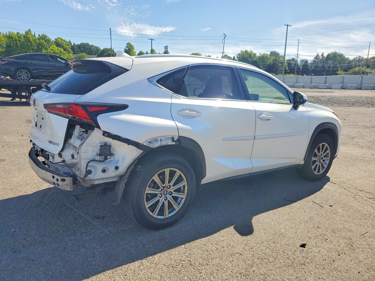 2019 Lexus Nx 300 Base White vin: JTJBARBZ2K2209699
