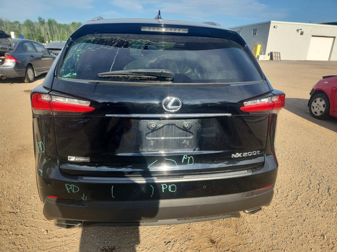 2015 Lexus Nx 200t Black vin: JTJBARBZ3F2002342
