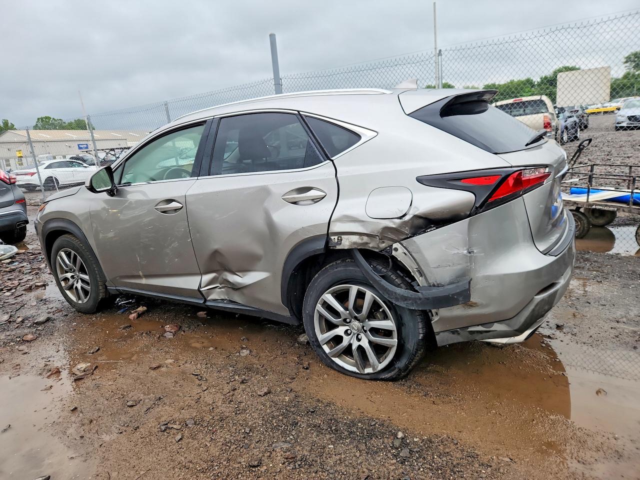 2015 Lexus Nx 200t Gray vin: JTJBARBZ3F2002616