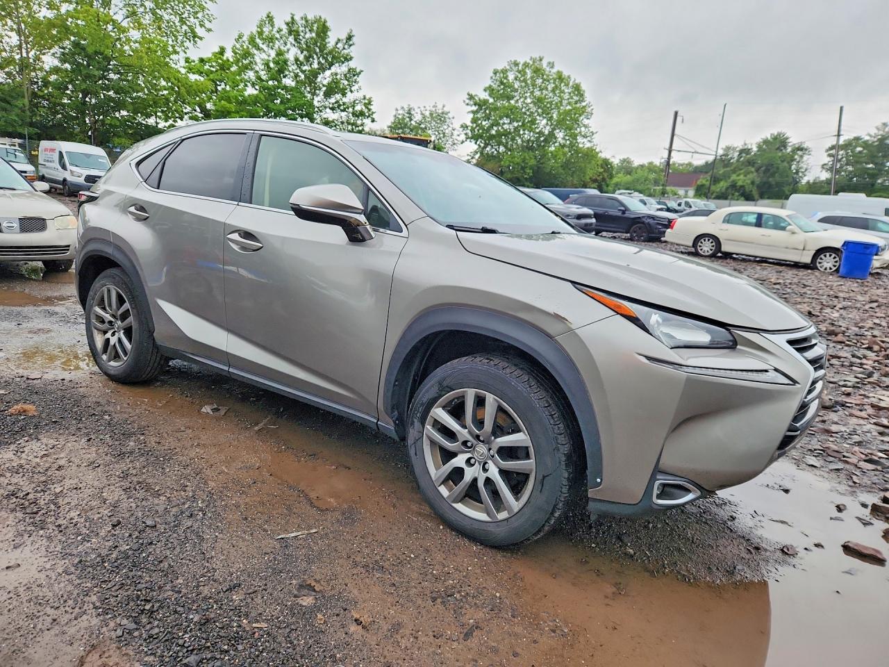 2015 Lexus Nx 200t Gray vin: JTJBARBZ3F2002616